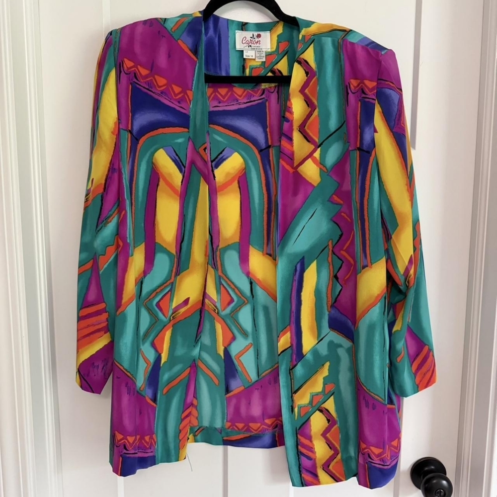 Colorful Geometric Women's Blouse